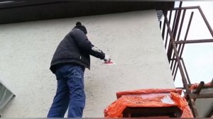 Короед по пеноплексу, самая дешёвая отделка фасада.