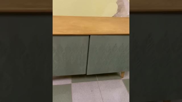 DIY?Переделка советской тумбы. омбрэ,текстура и красота дерева!#переделкамебели #furnituremaking