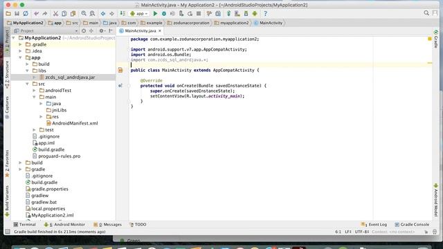 Zoduna C DataStore Java using Android Studio on OSX Example Program Tutorial смотреть онлайн