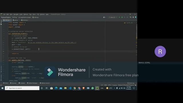 Simple Chat GUI using Tkinter and Socket in python смотреть онлайн
