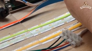 Как подключить COB led ленту к блоку питания и контроллерам RGB и RGBW, и как диммировать