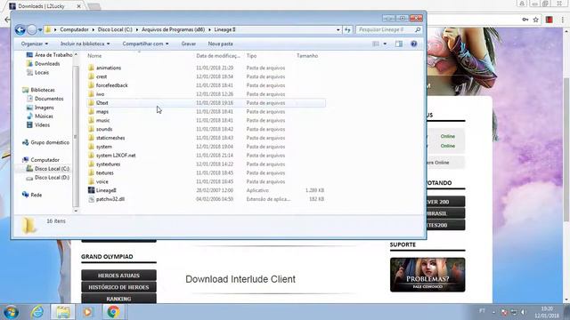 Como Baixar e instalar lineage 2 e a pach (TUTORIAL COMPLETO) смотреть онлайн
