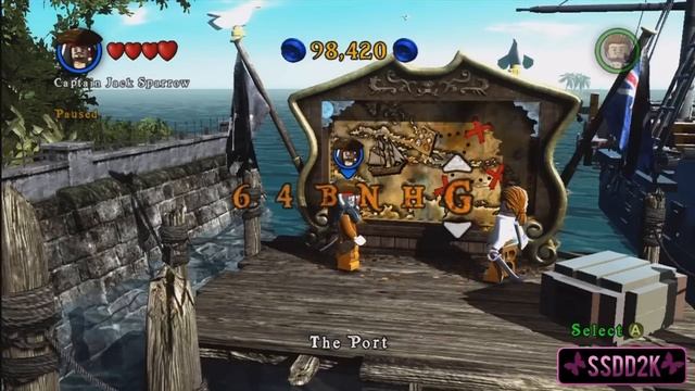 LEGO Pirates of the caribbean - Unlock Character Codes смотреть онлайн