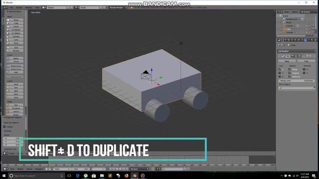 How to use BOOLEAN MODIFIER in Blender 2.79 in 2mins смотреть онлайн