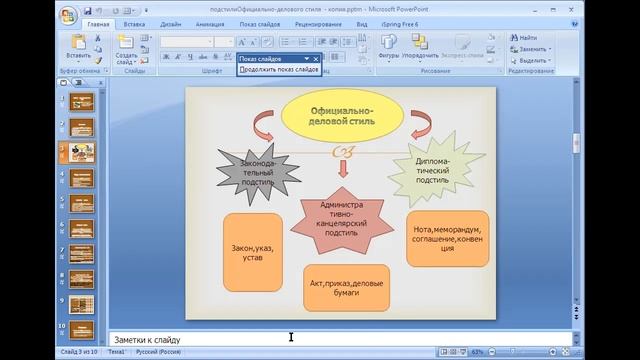 Русский язык. Подстили официально-делового стиля смотреть онлайн