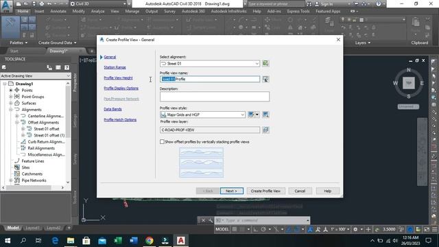 ROAD ALIGNMENT AND PROFILE IN AUTODESK CIVIL 3D смотреть онлайн