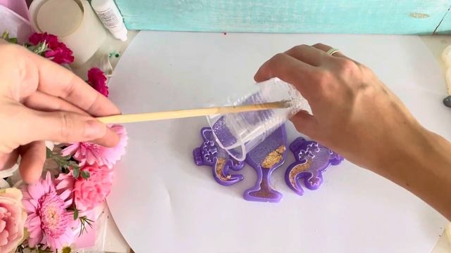 Делаем шикарные кристаллические елочные игрушки, resin toys, елочные игрушки из эпоксидной смолы смотреть онлайн