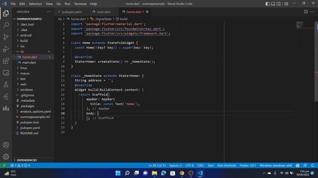Flutter Open Street Map Search by Places and Pick Location from Map смотреть онлайн