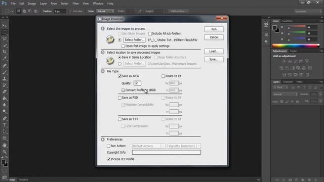 Photoshop - Convert RAW Camera Images To JPEG PSD Or TIFF Images смотреть онлайн