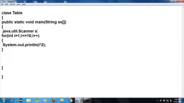Print a Table | User Input | Scanner class| For Loop | | In Hindi-05 смотреть онлайн