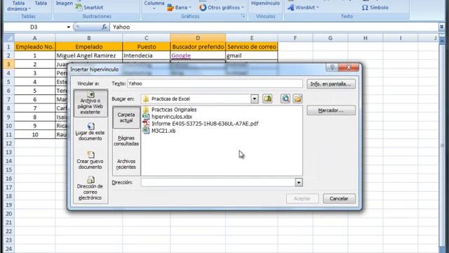 Crear hipervínculos en Excel 2007 смотреть онлайн