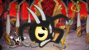 Cuphead. Битва с финальным боссом The Devil.