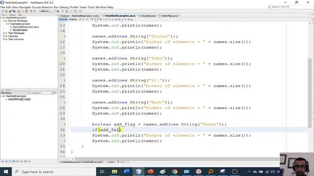 HashSet Java Class : Programming Example 1 смотреть онлайн