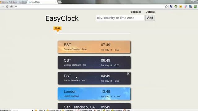 Chrome Timezone Extension EasyClock смотреть онлайн