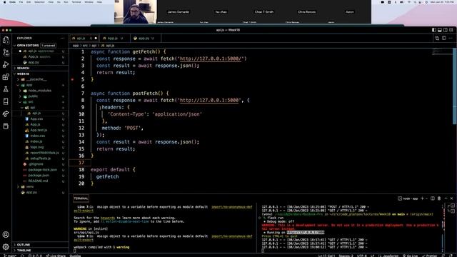 W18D1: Fetch Requests in React (1 of 1) смотреть онлайн