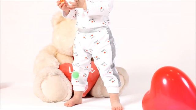 Брюки для новорожденного с принтом сердечки (18598629 / 5500968) КОТМАРКОТ смотреть онлайн