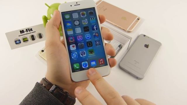 Точная Китайская копия iPhone 6s Rose Gold PRO+ Clone iOS 9, Touch ID смотреть онлайн