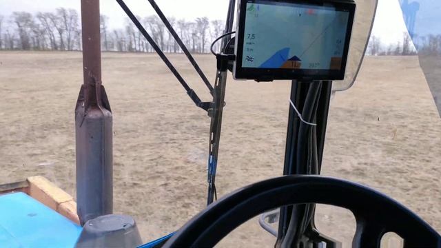 Тест Навигационной системы YunNavi_L1 по колее в программе АгроСлалом смотреть онлайн