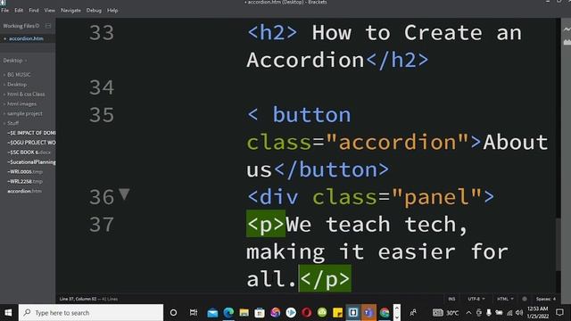 How to Create An Accordion || HTML, CSS & JS смотреть онлайн