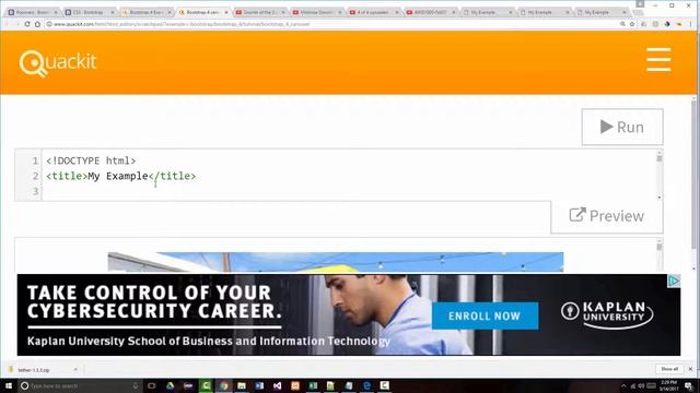 AWD1000 - Quackit Bootstrap Tutorial Examples - Part04 смотреть онлайн