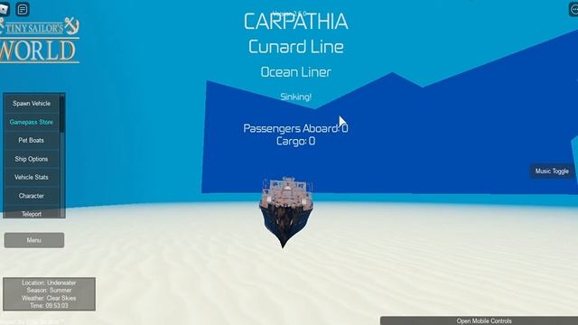 carpathia wreck Roblox смотреть онлайн
