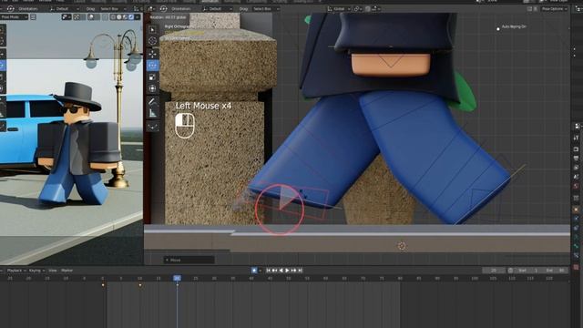 Roblox Walking Animation Tutorial in Blender (2.9) смотреть онлайн