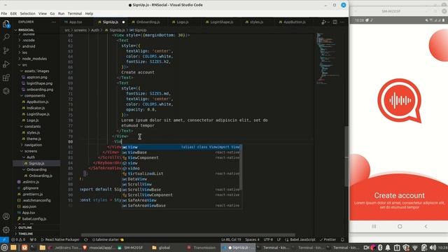 Master React Native With Social Media UI | Login & Signup Screens смотреть онлайн