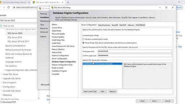 Installing SQL Server 2022 and SQL Server Managment Studio