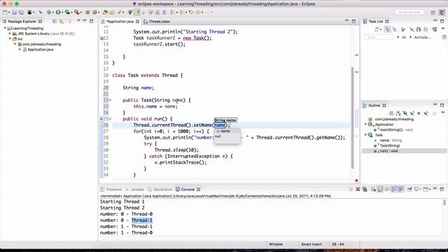 Multithreading in Java - Part 2 (Starting Threads and Runnable Interface) смотреть онлайн