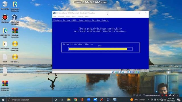 How to install windows server 2003 64bit OS in Virtualbox VM Machine windows 10 смотреть онлайн