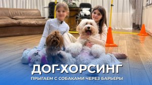 ДОГ-ХОРСИНГ | ПРЫГАЕМ С СОБАКАМИ ЧЕРЕЗ БАРЬЕРЫ | СОРЕВНОВАНИЯ
