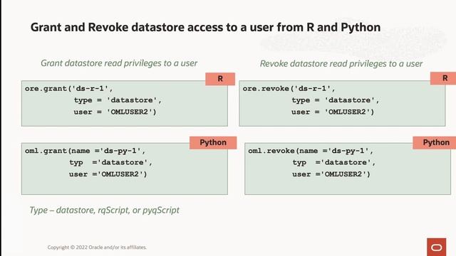 Learn how to store R and Python objects in Oracle Autonomous Database using OML Datastores смотреть онлайн