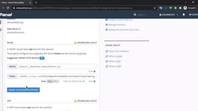 How to add DKIM and SPF records for your domain from cPanel - 2020