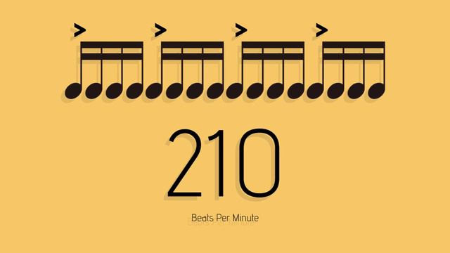 BPM = 210　メトロノーム - metronome - 16分 アクセント1-1 смотреть онлайн