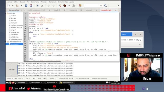 Bash Scripting 7 - Script que encuentra errores y los soluciona Basico смотреть онлайн