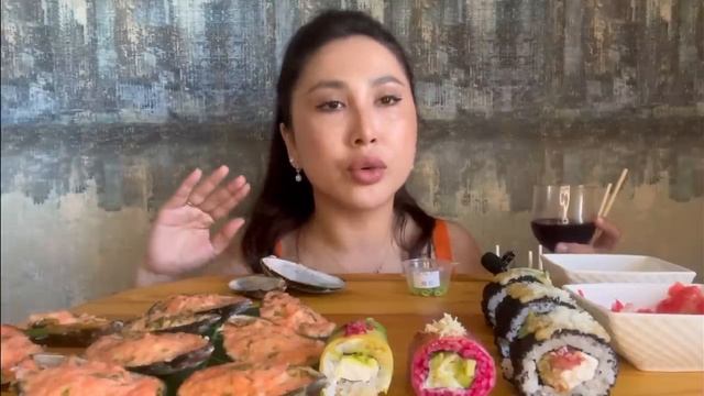 МУКБАНГ•Случай у нас в семье☹️•онлайн обучение дочки•роллы?•суши?•Новозеландские мидии? смотреть онлайн