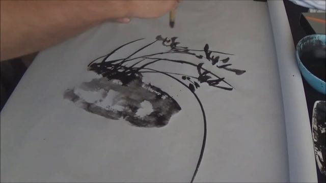 Ogawa Ryu - Sumi-e Examples for beginners Ochid and Stone смотреть онлайн