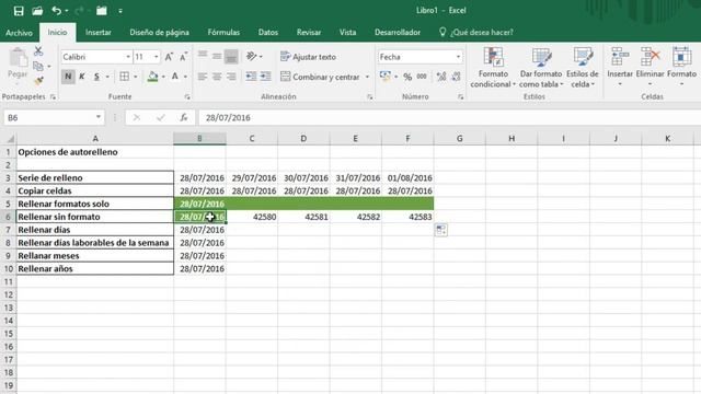 CURSO EXCEL [32] ► Opciones de AUTORELLENO con FECHAS ?? - 2023 смотреть онлайн