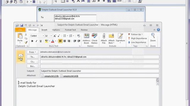 Delphi Outlook Email Launcher смотреть онлайн