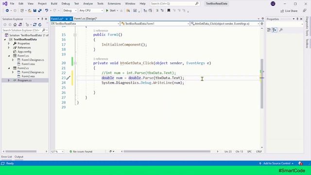 Parse() method in C# | C Sharp Windows Form Application смотреть онлайн