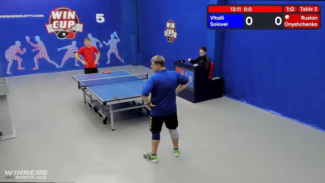 23:00 Соловей Виталий 3-0 Онищенко Руслан стол 5 ЮГ-6 26.06.22 | Настольный Теннис WINCUP смотреть онлайн