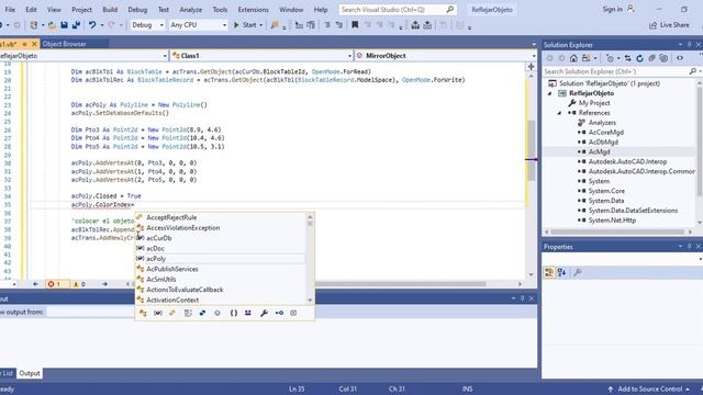 Curso :Programación Autocad- 19 Reflejar objeto смотреть онлайн