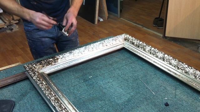 Золочение поталью.Золочение рам.Золочение рам для зеркал.Золочение рам для картин. смотреть онлайн