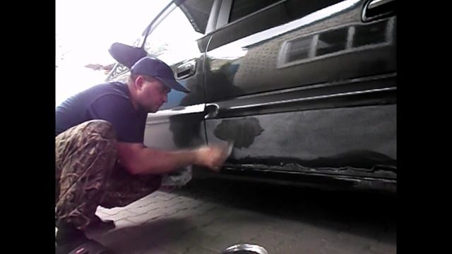 Покраска левой бочины Opel Zafira A. смотреть онлайн