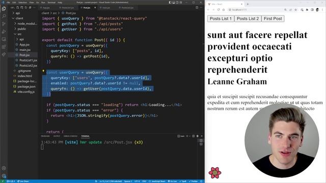 Learn React Query In 50 Minutes смотреть онлайн