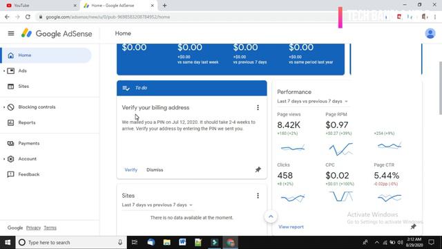 Google Adsence Pin Verify (2020) || Google Adsence Pin Verify কিভাবে করব? Google Adsense Letter смотреть онлайн