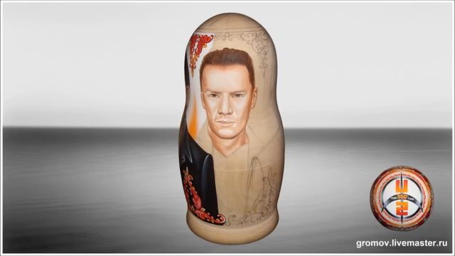U2 matryoshka (портретрная матрёшка этапы росписи) смотреть онлайн