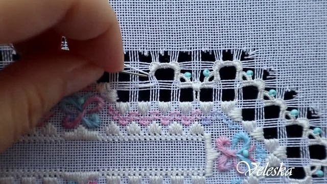 Part at the top 2 with Spider web stitch смотреть онлайн