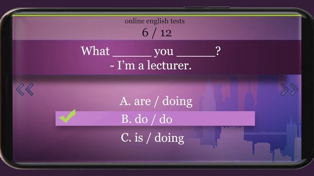 2 Pre Intermediate Grammar test Present Simple / Present Continuous смотреть онлайн