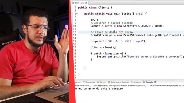 Comunicação em Redes de Computadores usando Java #2 - Atividade Prática - Desenvolvendo ECHO смотреть онлайн